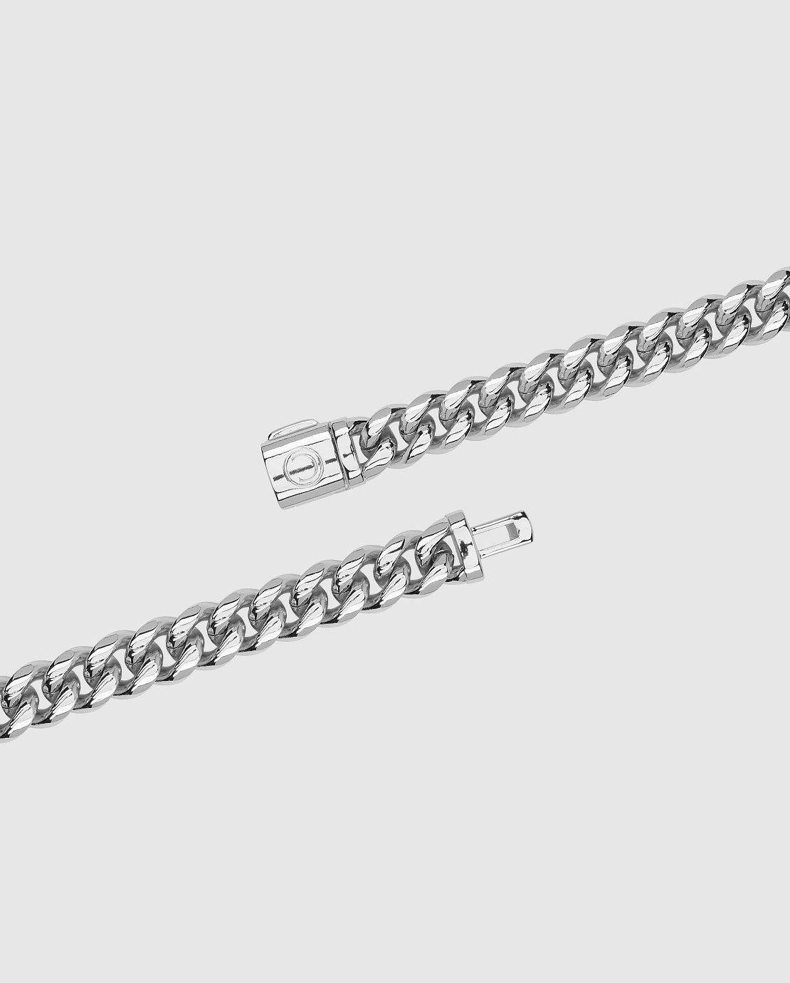 12mm Miami Cuban Chain + Bracelet Bundle - White Gold - Cernucci